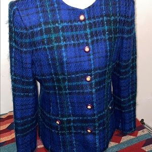 Talbot's wool blend 5 button blazer size 8